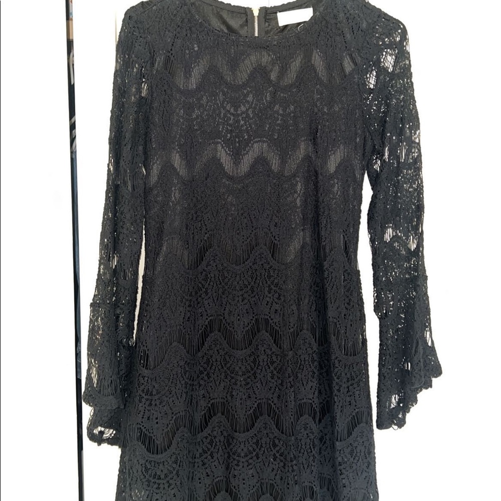 Altar’d State Black Lace Mini Dress